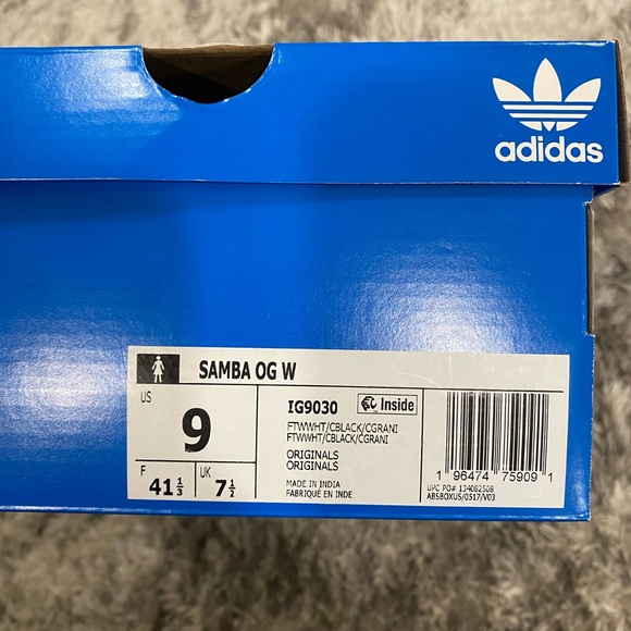 Adidas Samba OG White and Black Originals - Picture 4 of 4